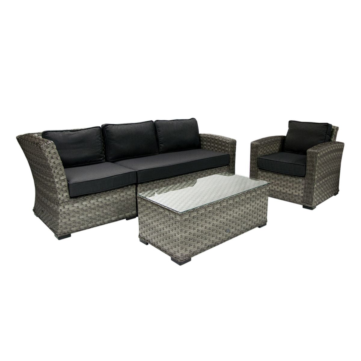 Garden Modular Sofa East Inverness | size: Length: 81cm, Height: 78cm, Depth: 81cm | color: Gray | image: 3 | variant: 1004853