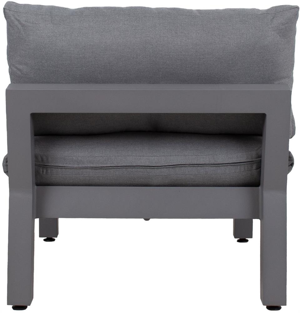 Garden Modular Sofa East Slough | size: Width: 93cm, Height: 66cm, Depth: 82cm | color: Gray | image: 4 | variant: 1006247