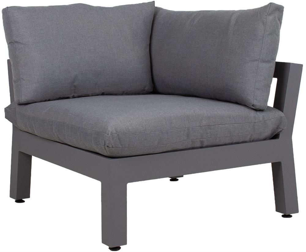 Garden Modular Sofa Fluffy | size: Width: 93cm, Height: 66cm, Depth: 83cm | color: Gray | image: 1 | variant: 1017567