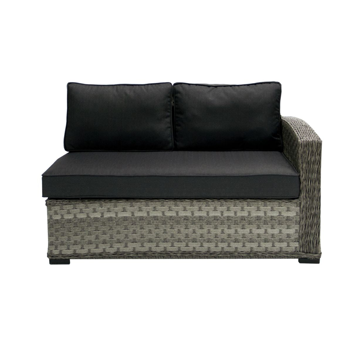 Garden Sofa East Inverness | size: Length: 132cm, Height: 78cm, Depth: 81cm | color: Gray | image: 2 | variant: 1004854