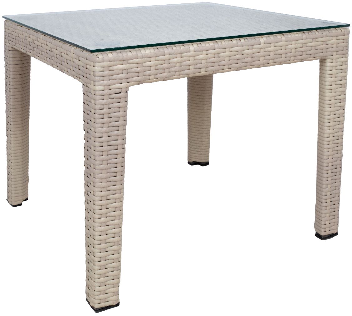 Garden Table Didcot | size: Length: 50cm, Width: 50cm, Height: 45cm | color: Beige | image: 1 | variant: 1000609