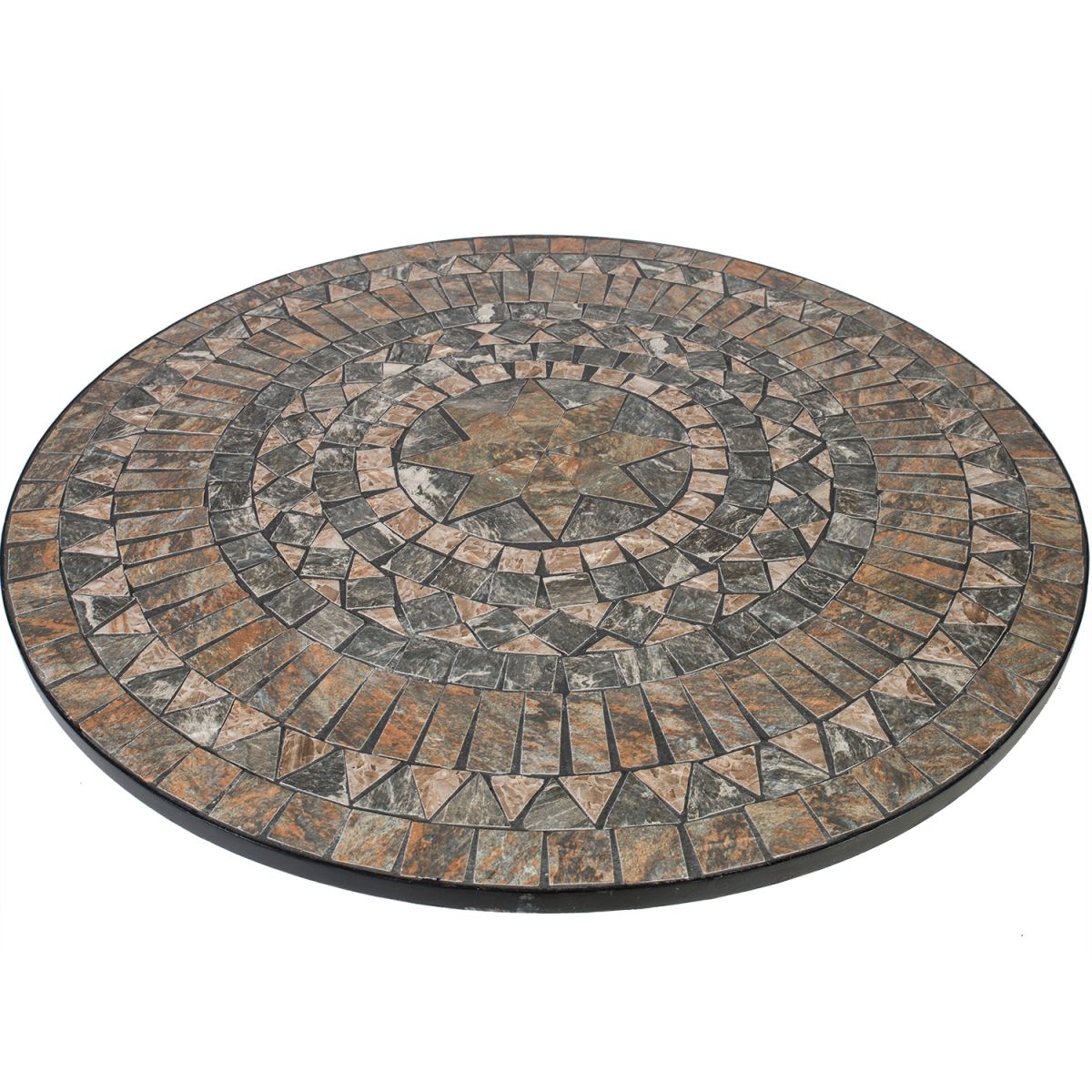 Garden Table East Cheltenham | size: Length: 90cm, Width: 90cm, Height: 70cm, Diameter: 90cm | color: Brown | image: 2 | variant: 1004882