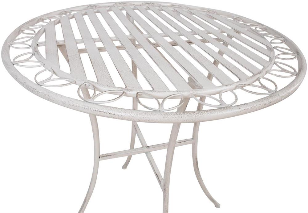 Garden Table East Granada | size: Height: 75cm, Diameter: 70cm | color: White | image: 3 | variant: 1006218