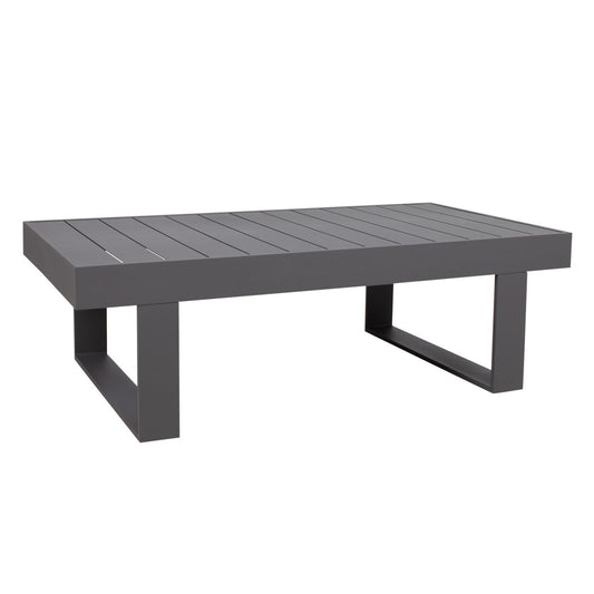 Garden Table East Slough | size: Length: 133cm, Width: 73.5cm, Height: 42cm | color: Gray | image: 1 | variant: 1005170