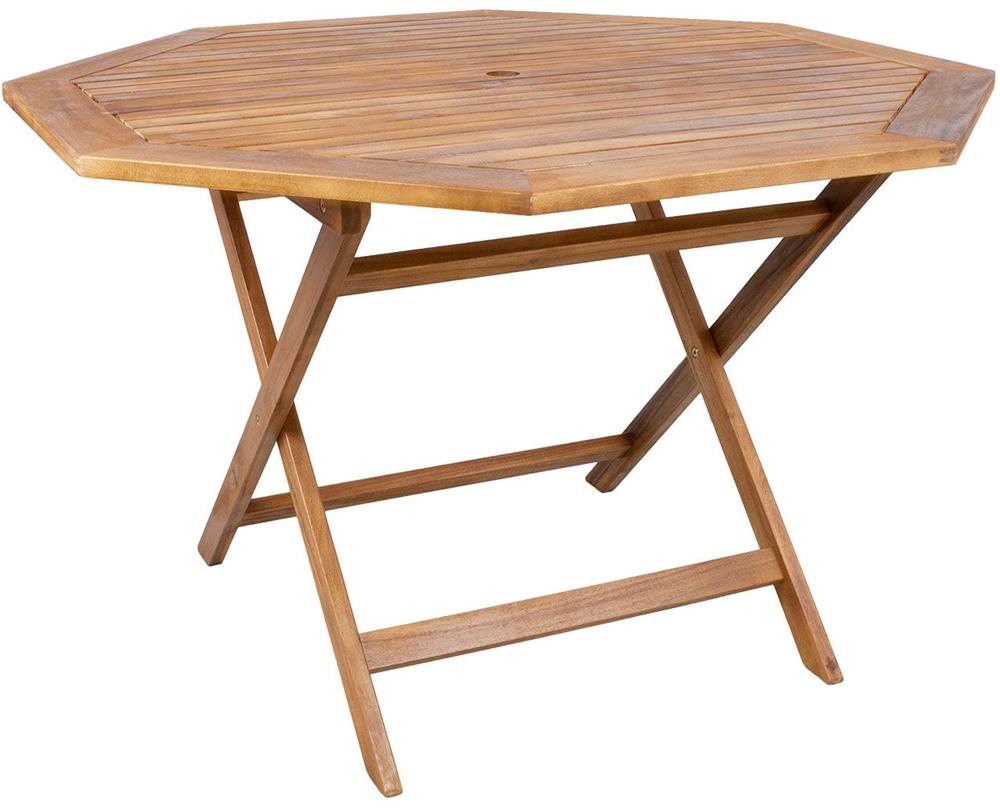 Garden Table East Warwick | size: Height: 72cm, Diameter: 120cm | color: Brown | image: 1 | variant: 1006214