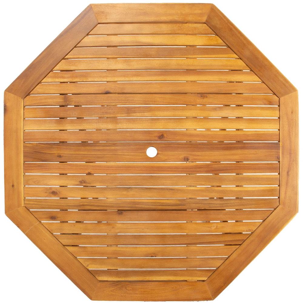 Garden Table East Warwick | size: Height: 72cm, Diameter: 120cm | color: Brown | image: 3 | variant: 1006214