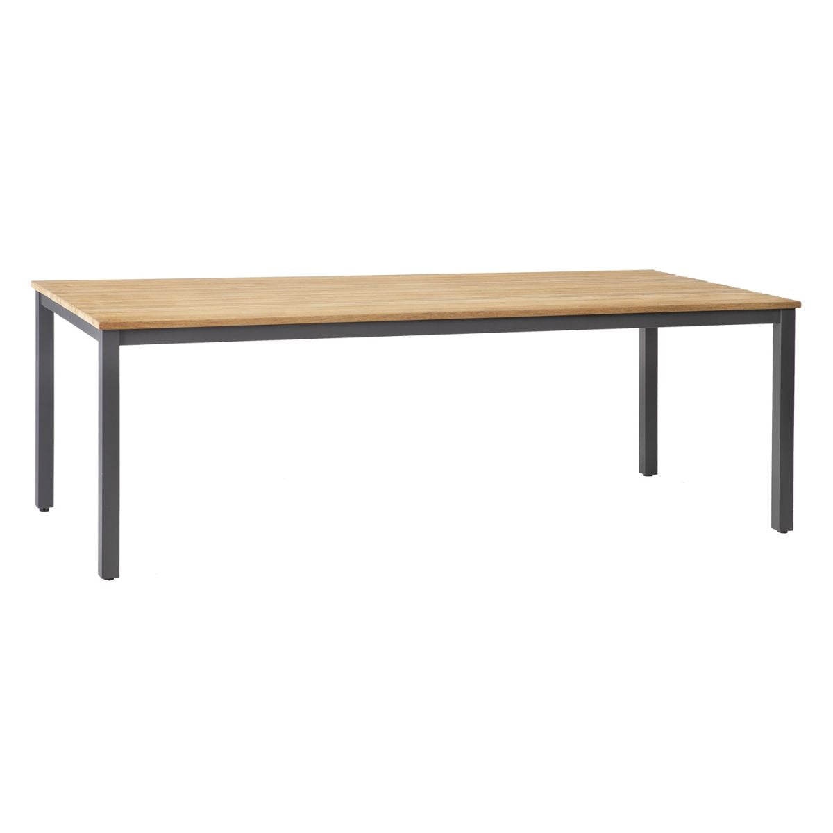 Garden Table East Whitby | size: Length: 220cm, Width: 100cm, Height: 74cm | color: Black | image: 1 | variant: 1004901