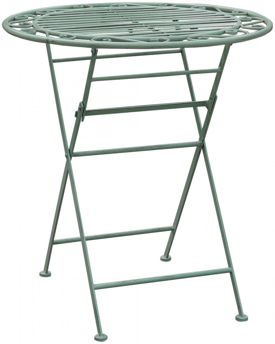 Garden Table Mint 1 | size: Height: 75cm, Diameter: 70cm | color: Green | image: 1 | variant: 1012249
