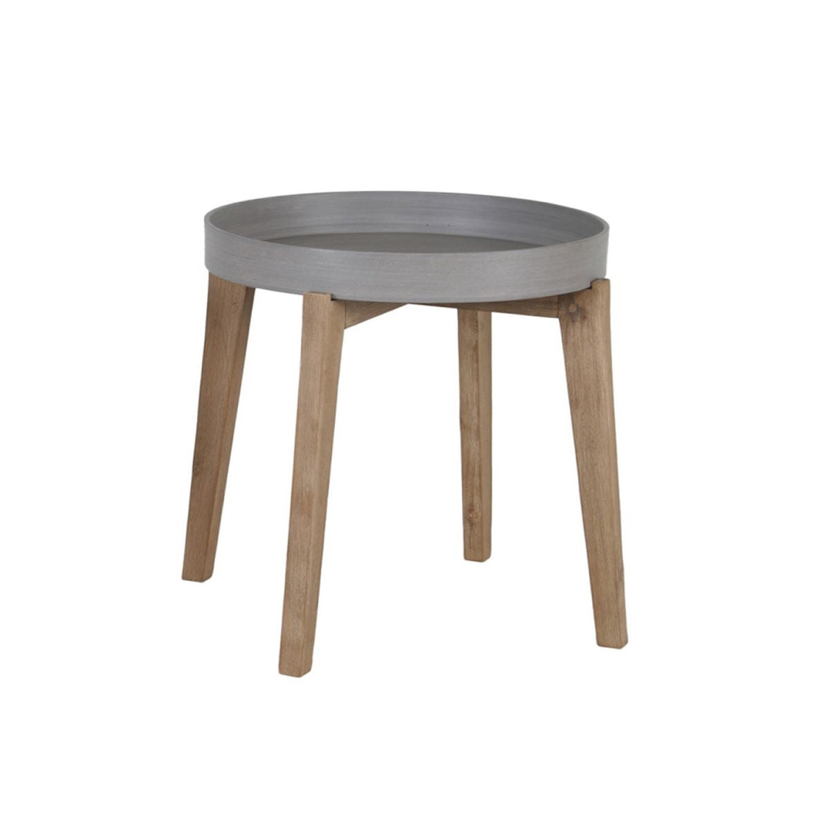 Garden Table Norton | size: Length: 61cm, Width: 61cm, Height: 50cm, Diameter: 61cm | color: Gray | image: 0 | variant: 1004876