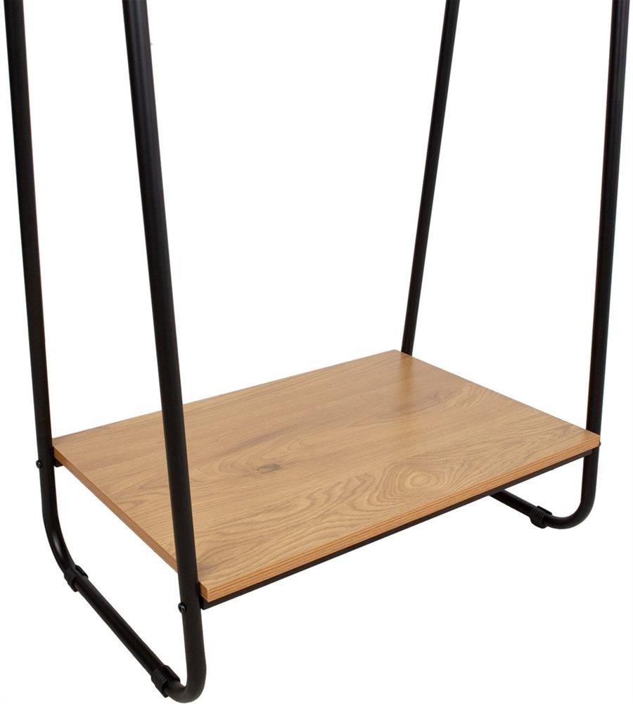 Hallway Furniture Set East Viljandi | size: Width: 60cm, Height: 150cm, Depth: 40cm | color: Black/Oak | image: 2 | variant: 1005945