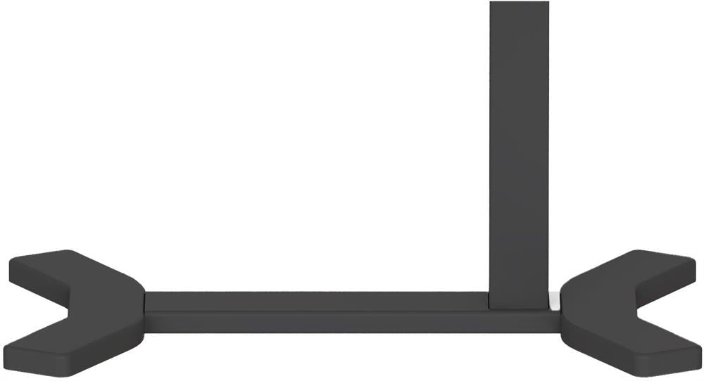 Height Adjustable Desk Bologna | size: Length: 40cm, Width: 70cm, Height: 106cm | color: Black / Black | image: 3 | variant: 1005966