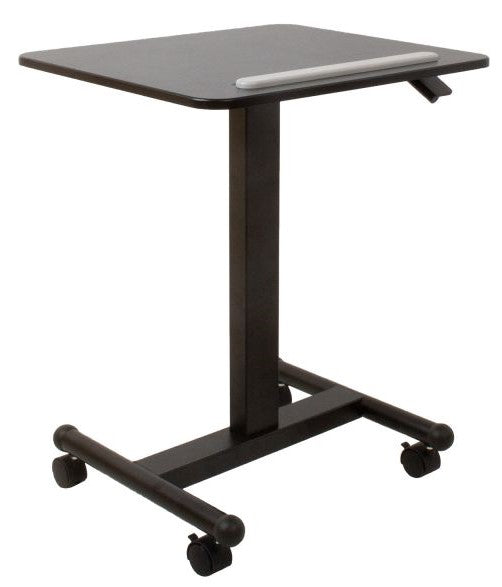 Height Adjustable Desk Bologna | size: Length: 52cm, Width: 60cm, Height: 114.5cm | color: Black / Black | image: 3 | variant: 1005901