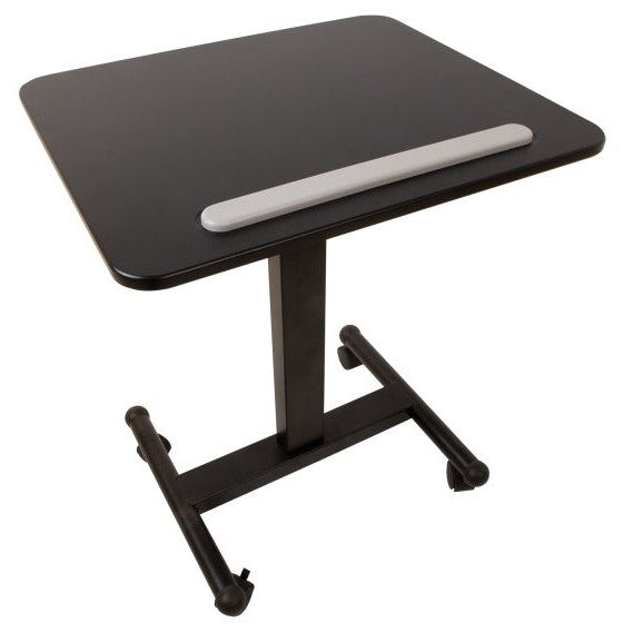 Height Adjustable Desk Bologna | size: Length: 52cm, Width: 60cm, Height: 114.5cm | color: Black / Black | image: 4 | variant: 1005901