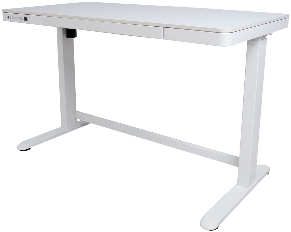 Height Adjustable Desk Bologna | size: Length: 60cm, Width: 120cm, Height: 121cm | color: White / White | image: 0 | variant: 1001507