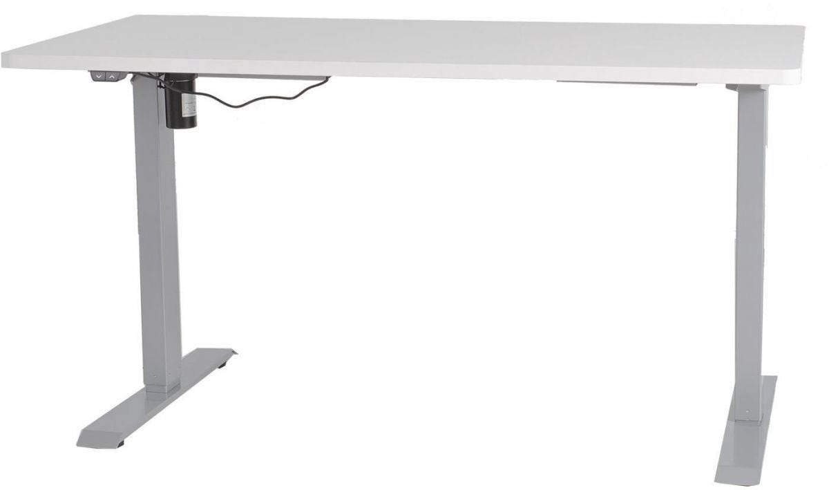 Height Adjustable Desk Bologna | size: Length: 70cm, Width: 140cm, Height: 121cm | color: Stone Gray / Gray | image: 0 | variant: 1001510