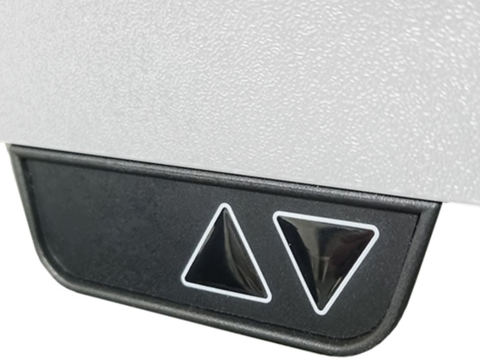 Height Adjustable Desk East Stratford | size: Length: 70cm, Width: 140cm, Height: 117.5cm | color: White / Black | image: 2 | variant: 1004720