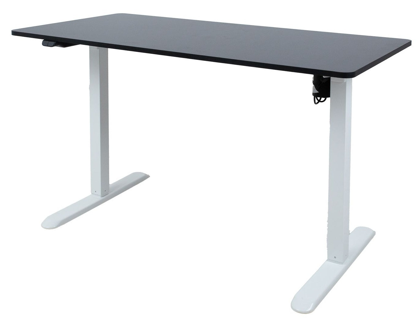 Height Adjustable Desk Florence | size: Length: 60cm, Width: 120cm, Height: 118cm | color: Black / White | image: 0 | variant: 1001482