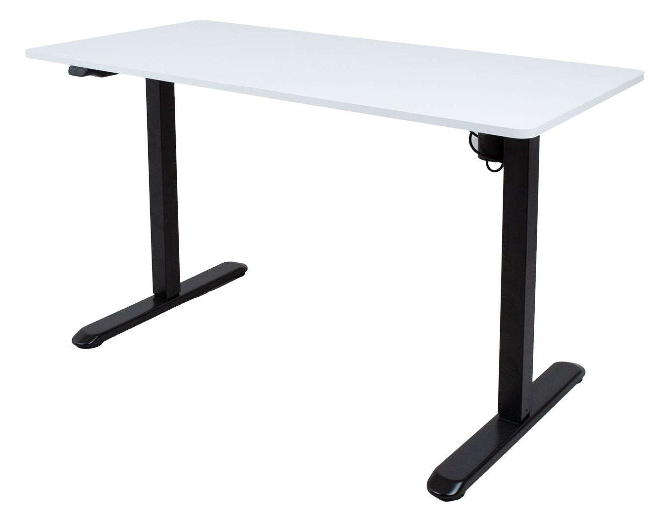 Height Adjustable Desk Florence | size: Length: 60cm, Width: 120cm, Height: 118cm | color: White / Black | image: 0 | variant: 1001485