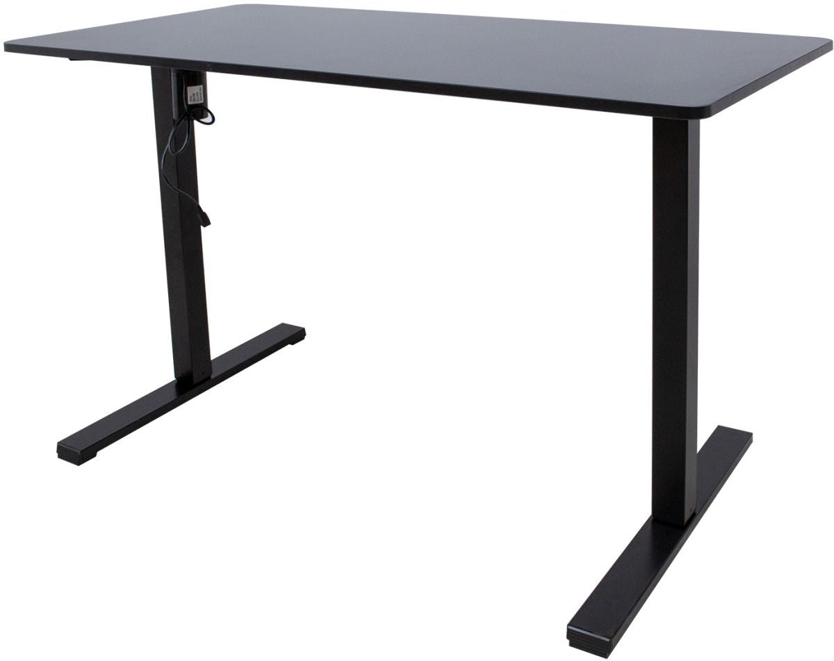 Height Adjustable Desk Verona | size: Length: 60cm, Width: 120cm, Height: 116cm | color: Black / Black | image: 0 | variant: 1001499