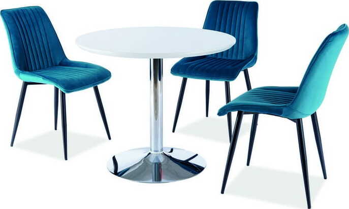 Kitchen Chair Abu Dhabi | size: Width: 47cm, Height: 88cm, Depth: 42cm | color: Blue | image: 3 | variant: 1003642