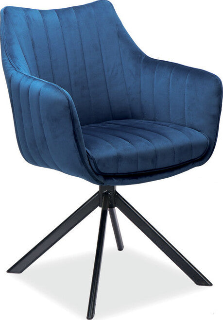 Kitchen Chair Azalia | size: Width: 61cm, Height: 86cm, Depth: 44cm | color: Blue | image: 1 | variant: 1003670