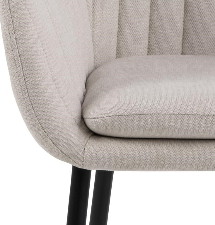 Kitchen Chair Beverley | size: Width: 57cm, Height: 83cm, Depth: 59cm | color: White | image: 3 | variant: 1000831