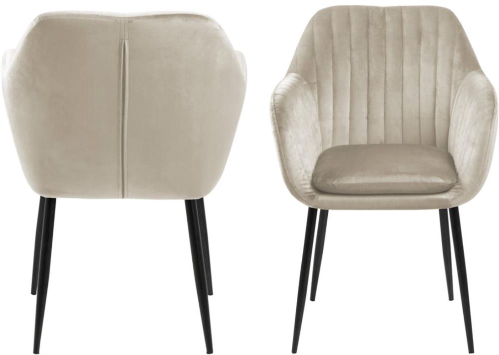 Kitchen Chair Beverley | size: Width: 59cm, Height: 83cm, Depth: 57cm | color: Beige | image: 2 | variant: 1000832