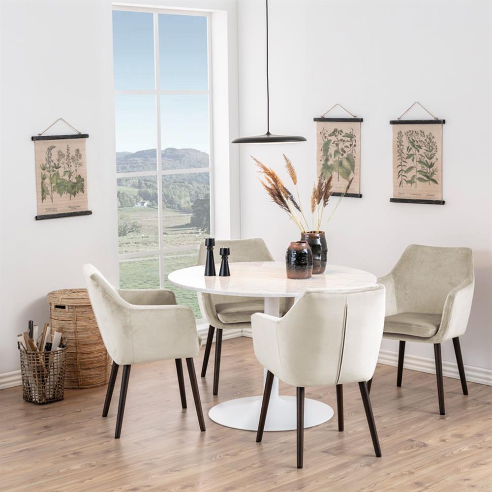 Kitchen Chair Beverley | size: Width: 59cm, Height: 83cm, Depth: 57cm | color: Beige | image: 4 | variant: 1000832