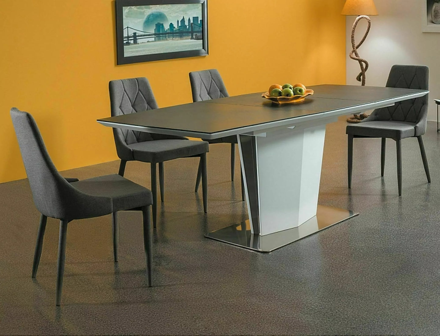 Kitchen Chair Bombay | size: Width: 49cm, Height: 89cm, Depth: 47cm | color: Gray | image: 2 | variant: 1003742