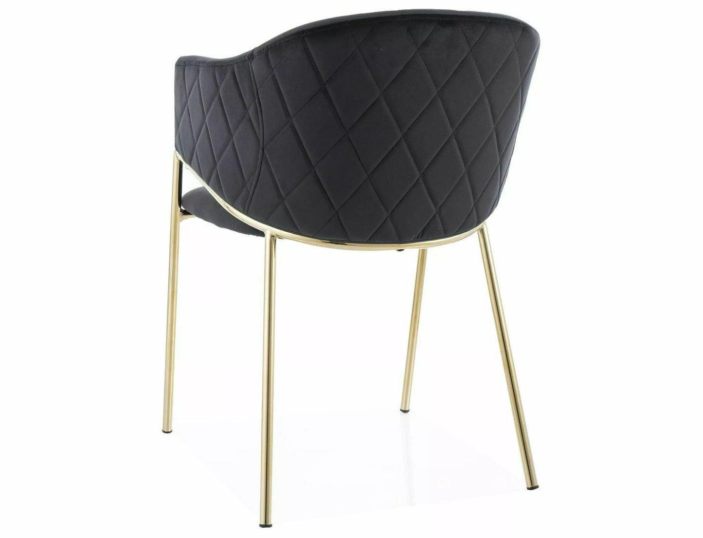 Kitchen Chair Canberra | size: Width: 55cm, Height: 77cm, Depth: 44cm | color: Black | image: 2 | variant: 1007928