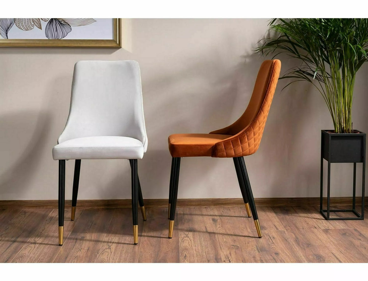 Kitchen Chair Chester | size: Width: 47cm, Height: 93cm, Depth: 44cm | color: Orange | image: 2 | variant: 1003716