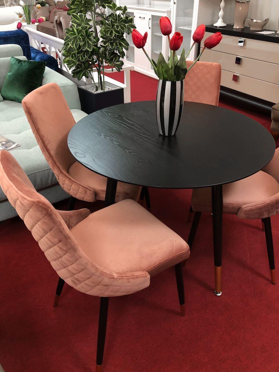 Kitchen Chair Chester | size: Width: 47cm, Height: 93cm, Depth: 44cm | color: Pink | image: 3 | variant: 1003711
