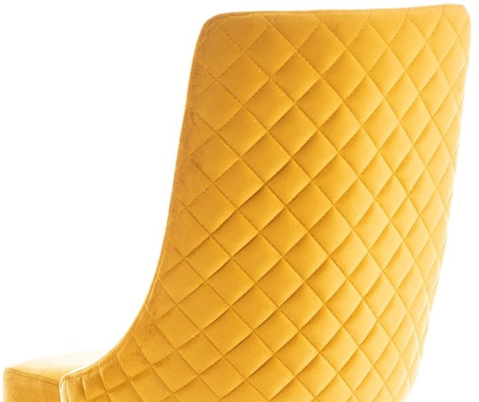 Kitchen Chair Chester | size: Width: 47cm, Height: 93cm, Depth: 44cm | color: Yellow | image: 3 | variant: 1003715