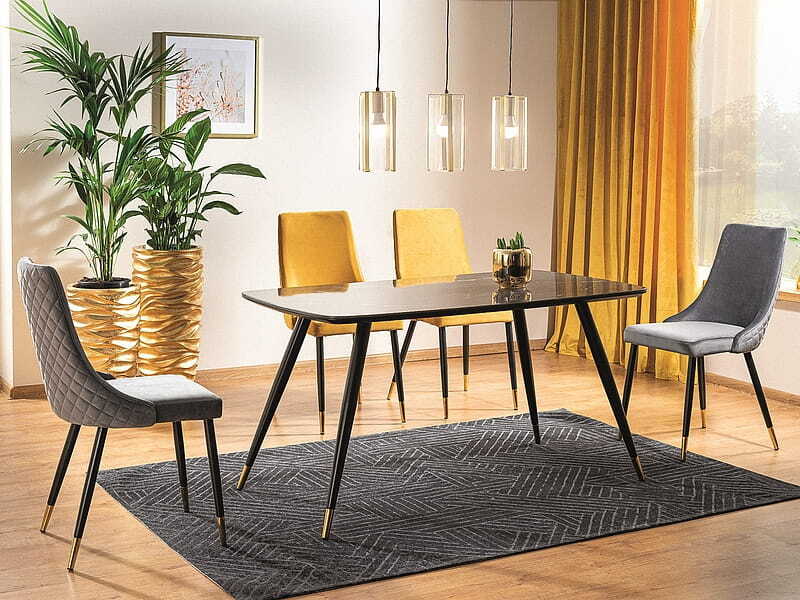 Kitchen Chair Chester | size: Width: 47cm, Height: 93cm, Depth: 44cm | color: Yellow | image: 4 | variant: 1003715