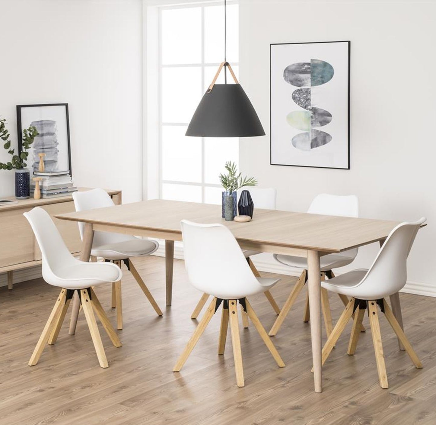 Kitchen Chair Croydon | size: Width: 44cm, Height: 85cm, Depth: 42cm | color: White | image: 3 | variant: 1000809