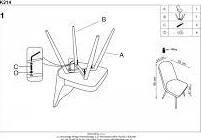 Kitchen Chair Daugavpils | size: Width: 45cm, Height: 90cm, Depth: 53cm | color: Gray | image: 8 | variant: 1002182