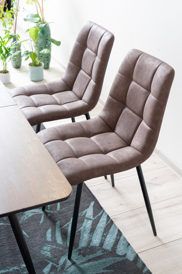 Kitchen Chair Doha | size: Width: 45cm, Height: 88cm, Depth: 38cm | color: Brown | image: 2 | variant: 1003659
