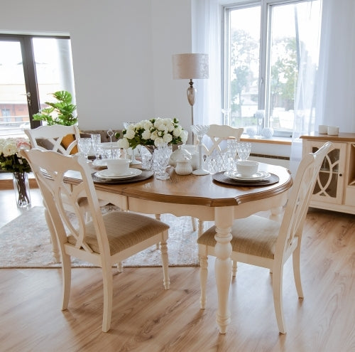 Kitchen Chair East Bicester | size: Width: 49cm, Height: 98cm, Depth: 63cm | color: Beige | image: 3 | variant: 1005123