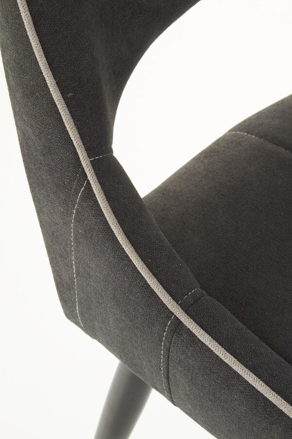Kitchen Chair East Chesterfield | size: Width: 48cm, Height: 92cm, Depth: 58cm | color: Gray | image: 5 | variant: 1006965