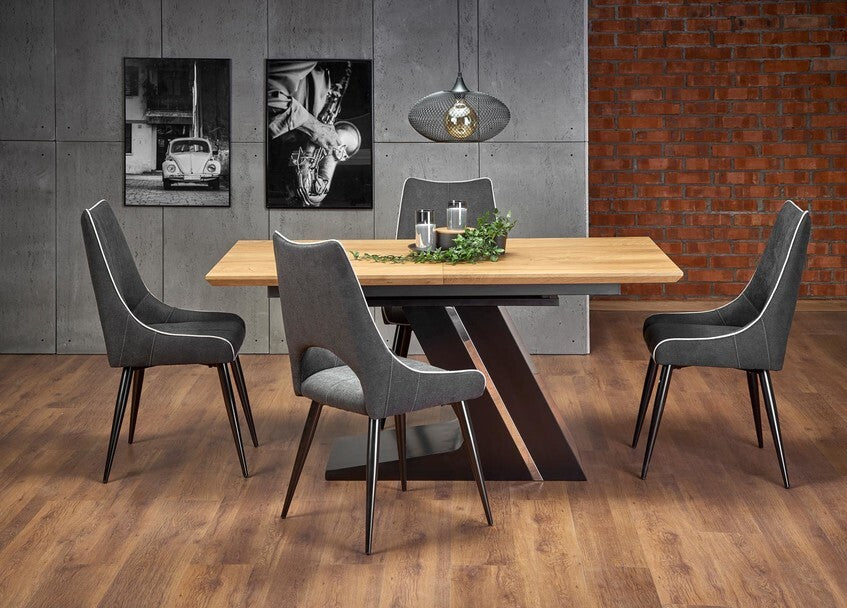 Kitchen Chair East Chesterfield | size: Width: 48cm, Height: 92cm, Depth: 58cm | color: Gray | image: 8 | variant: 1006965