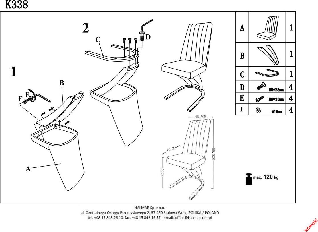 Kitchen Chair East Peterborough | size: Width: 46cm, Height: 98cm, Depth: 61cm | color: Brown | image: 10 | variant: 1006982