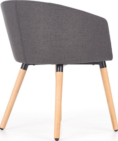 Kitchen Chair East Poole | size: Width: 56cm, Height: 72cm, Depth: 56cm | color: Gray | image: 3 | variant: 1006983