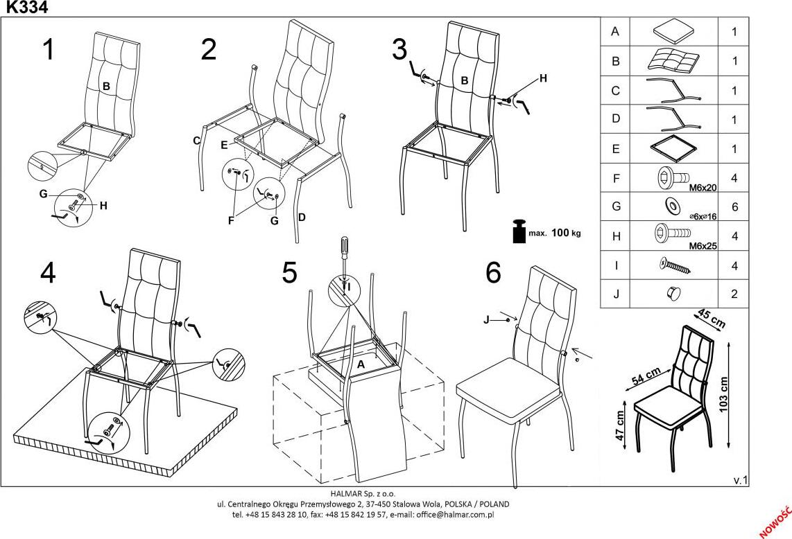 Kitchen Chair East Southampton | size: Width: 45cm, Height: 103cm, Depth: 54cm | color: Gray | image: 3 | variant: 1006936