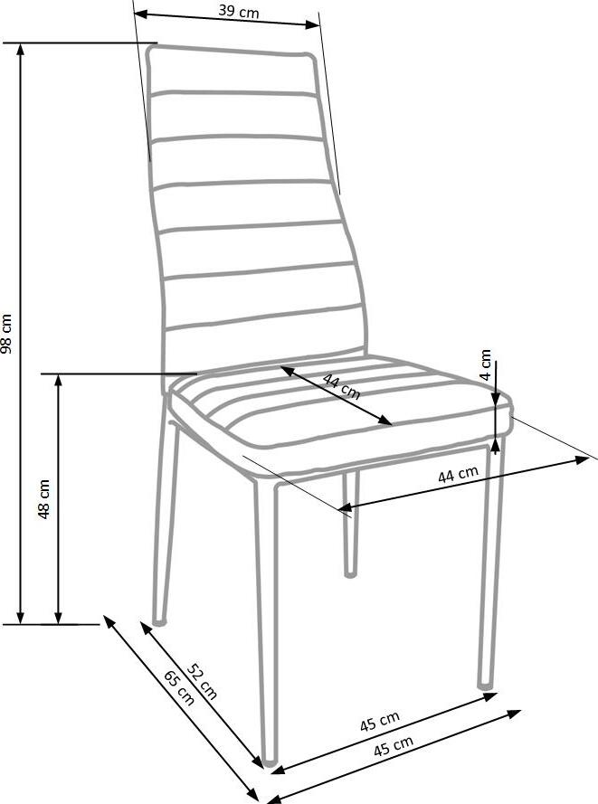 Kitchen Chair East Sunderland | size: Width: 42cm, Height: 98cm, Depth: 47cm | color: Gray | image: 7 | variant: 1006930