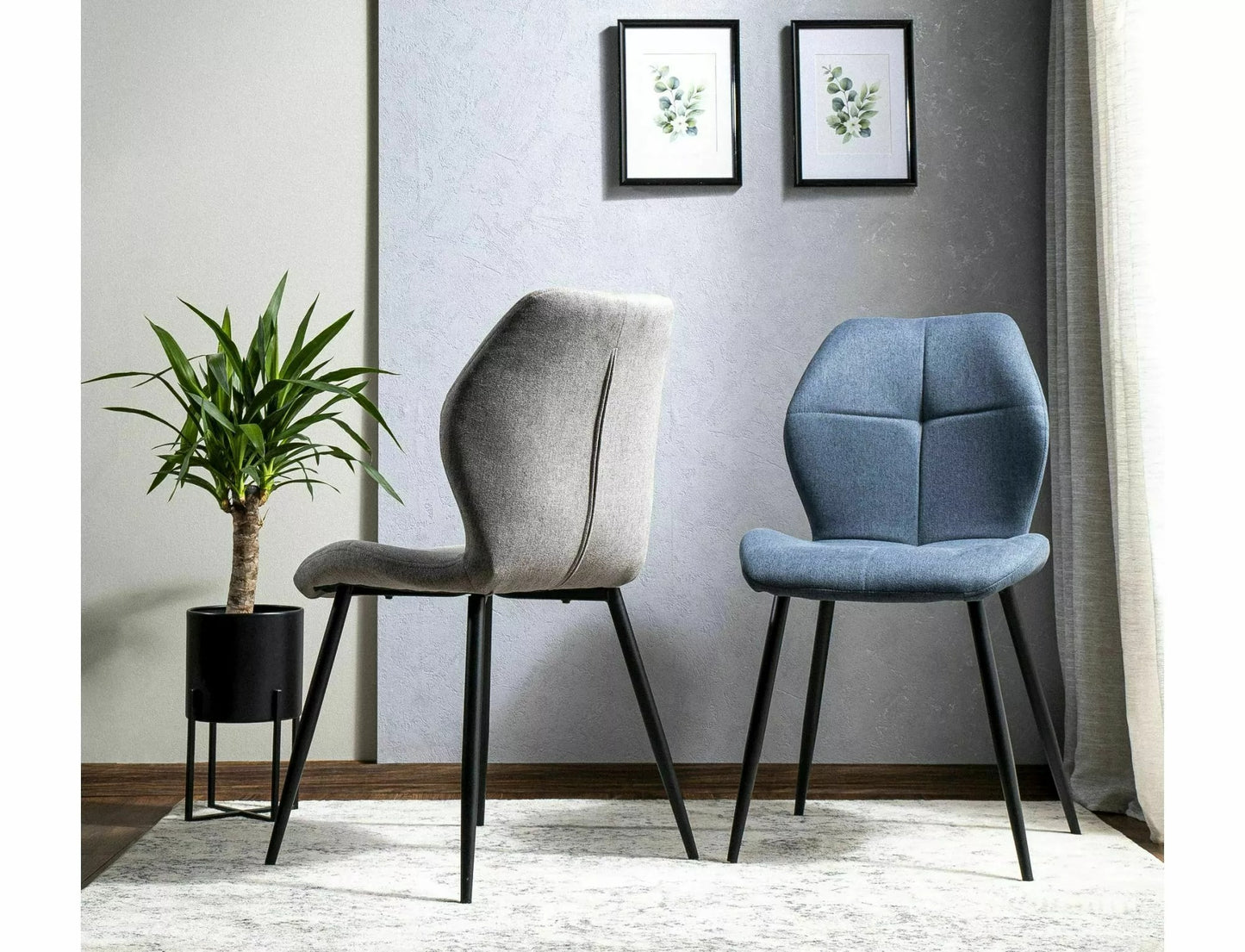 Kitchen Chair Eindhoven | size: Width: 48cm, Height: 86cm, Depth: 41cm | color: Gray | image: 1 | variant: 1003884