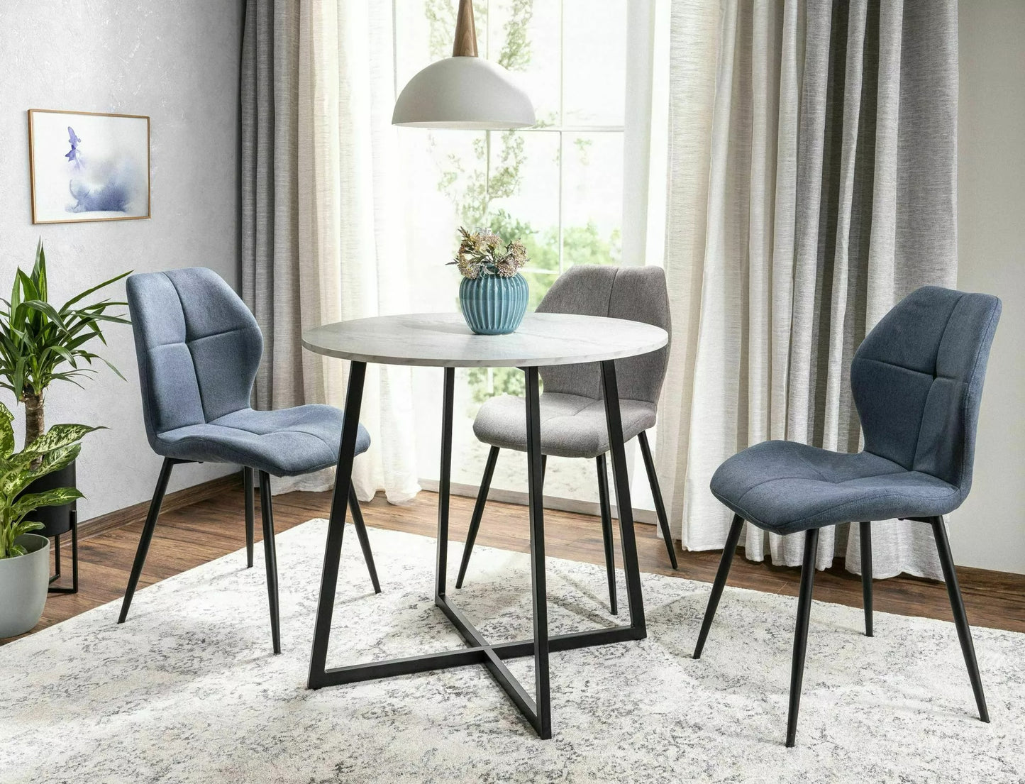 Kitchen Chair Eindhoven | size: Width: 48cm, Height: 86cm, Depth: 41cm | color: Gray | image: 2 | variant: 1003884