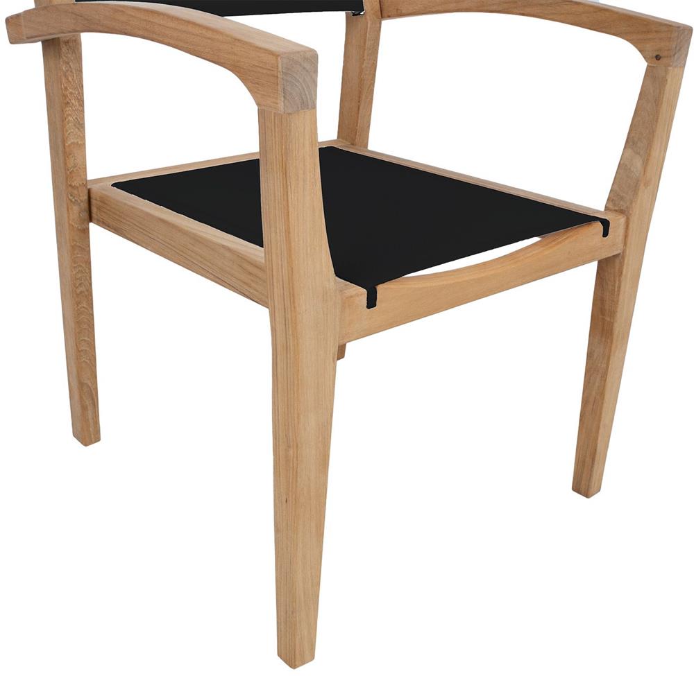 Kitchen Chair Fredrikstad | size: Width: 62cm, Height: 91cm, Depth: 62cm | color: Black/Oak | image: 5 | variant: 1006150