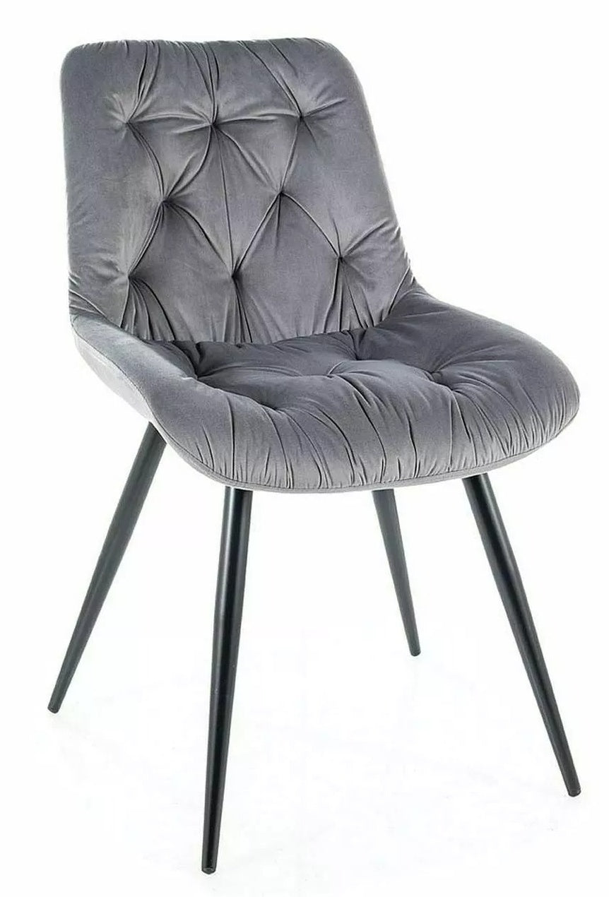 Kitchen Chair Jacksonville | size: Width: 49cm, Height: 84cm, Depth: 43cm | color: Gray | image: 0 | variant: 1003782