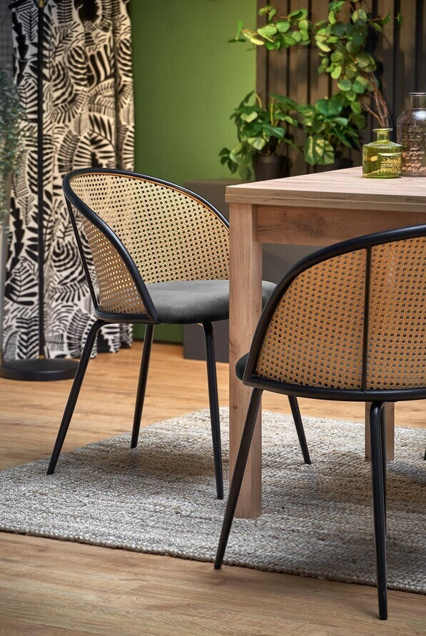 Kitchen Chair K508 | size: Width: 54cm, Height: 78cm, Depth: 57cm | color: Gray | image: 2 | variant: 1003396
