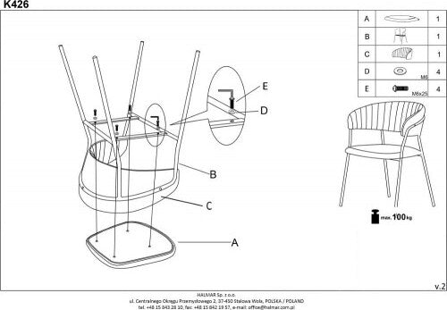 Kitchen Chair Larnaca | size: Width: 57cm, Height: 79cm, Depth: 54cm | color: Green | image: 8 | variant: 1002348